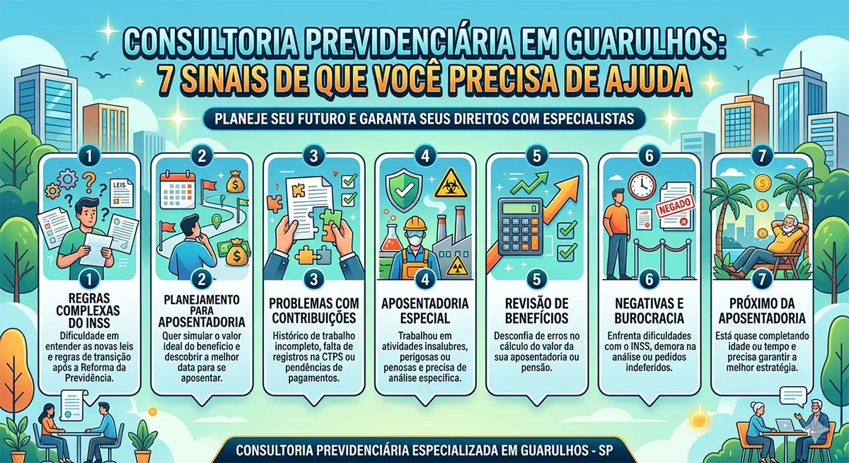 Consultoria Previdenciária Em Guarulhos: 7 Sinais De Que Você Precisa De Ajuda &Bull; Pontoprevi Consultoria Previdenciária em Guarulhos para orientação sobre aposentadoria e benefícios do INSS