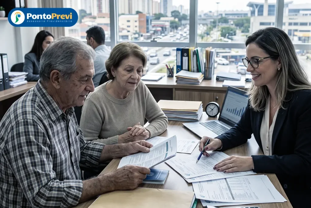 Aposentadoria Por Tempo De Contribuição Em Guarulhos 2026 &Bull; Pontoprevi Aposentadoria por tempo de contribuição em Guarulhos: segurado analisando regras de transição do INSS